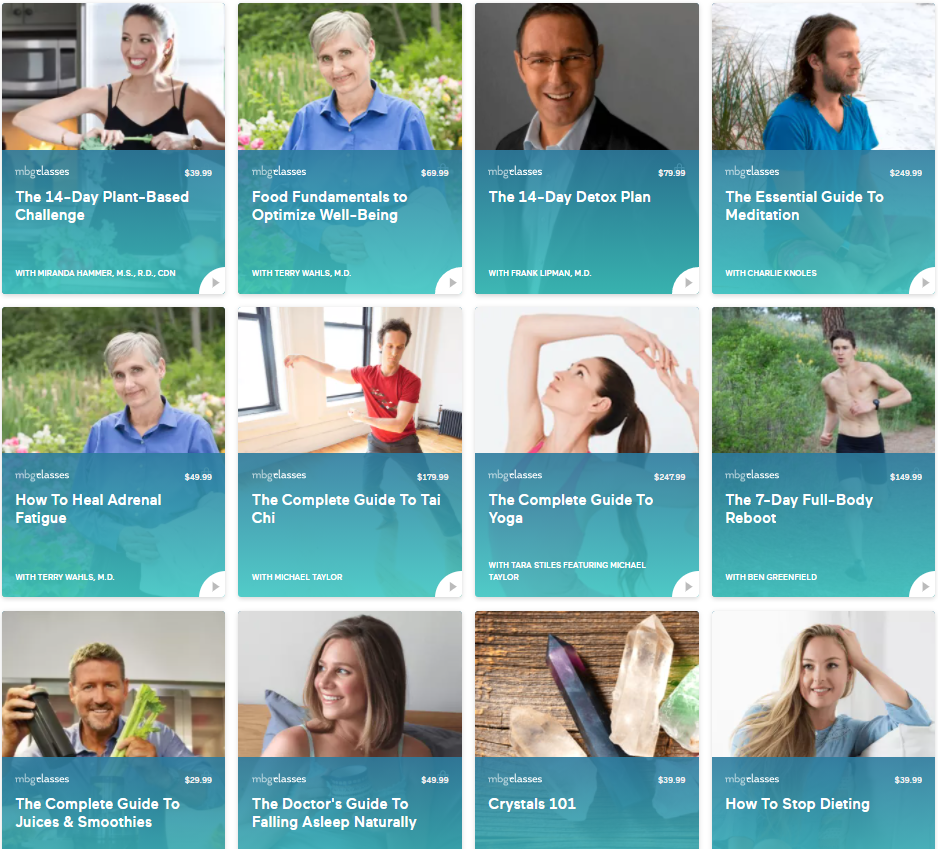 mindbodygreen yoga, meditation, workout & diet classes