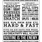 Fitness in 100 Words Poster