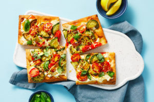 Zucchini and Tomato Flatbreads