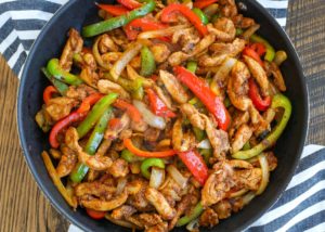 Chicken Fajitas with Bell Peppers and Onions