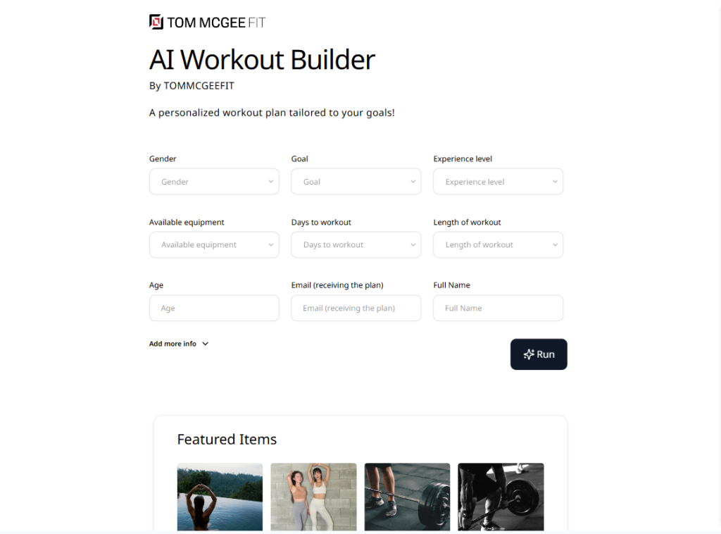 AI Workout Builder, AI Workout Builder Review curated by Mr. Healthy & Ms. Exercise