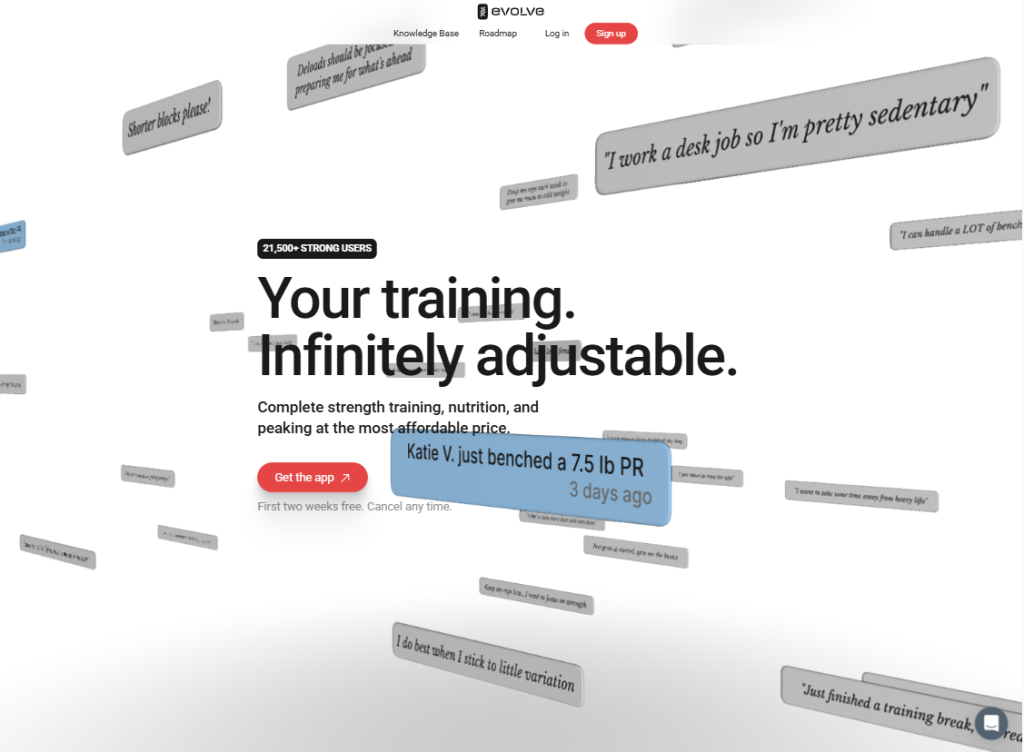 Evolve Training App, Evolve Training App Review curated by Mr. Healthy & Ms. Exercise