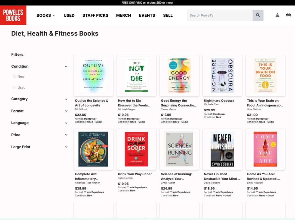 Powell's Health Books review by Mr. Healthy & Ms. Exercise