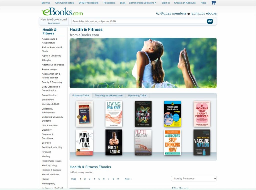 eBooks.com Health Books review by Mr. Healthy & Ms. Exercise